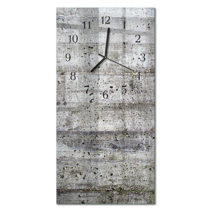 Zegar Ścienny Cichy Mechanizm Tulup 30x60 cm z Czarnymi Wskazówkami Podłoga 1 szt.