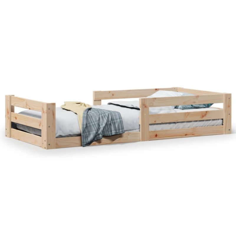 Łóżko drewniane WaszeMeble 80x200 cm brązowe WM-855678 1 szt.