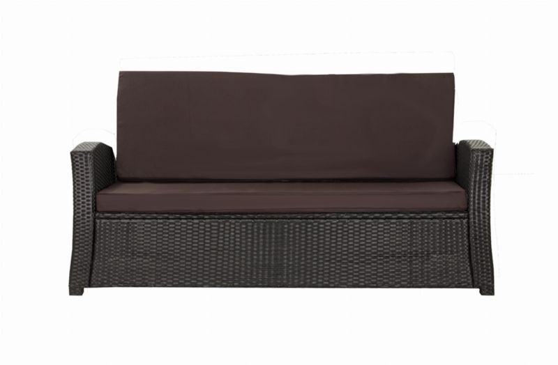 Poduszka ogrodowa na sofę Technorattan, Setgarden,100x60cm +100x50cm Brązowa dwustronne Poduszki na meble ogrodowe-Rattan, 1szt
