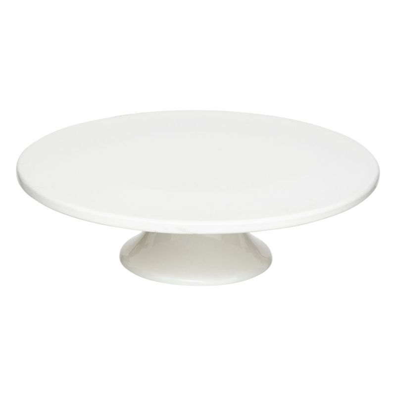 Kamienna patera na ciasto Nora biała Secret de Gourmet biała 28 cm 1 szt.