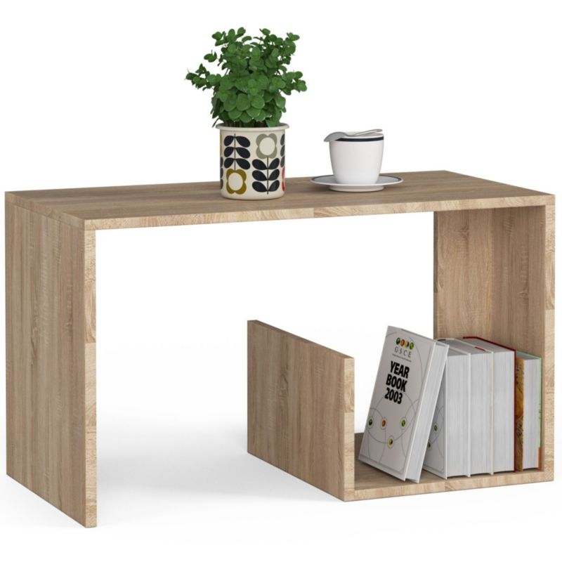 Stolik kawowy Akord Paul Dąb Sonoma 80 cm kolor Dąb Sonoma mat 80x40x45 cm 1 szt.