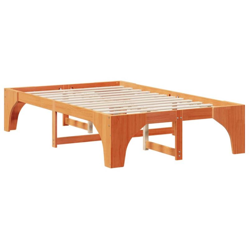 Rama łóżka WaszeMeble 135x190 cm Brązowy sosna WM-872994 1 szt.
