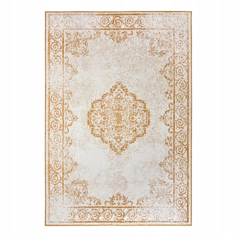 Dywan Northrugs na taras 120x170cm ,żółto kremowy dwustronny, sznurkowy płasko tkany 1 szt.