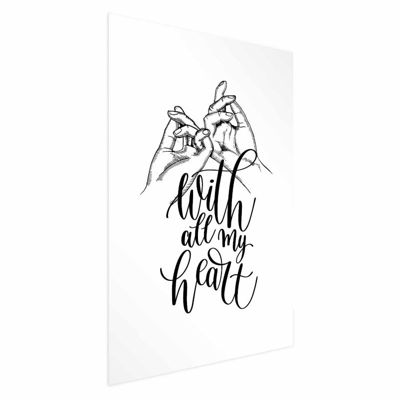 Plakat Artgeist All My Heart 40x60 cm bez ramy z marginesem 1 szt