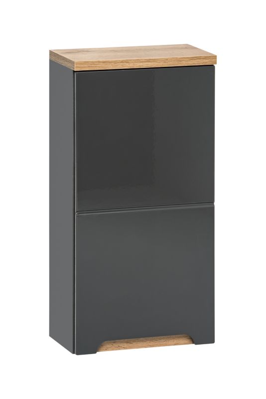 Szafka wisząca Bali 35 cm z drzwiami i półką szary Furnidea 1 szt.