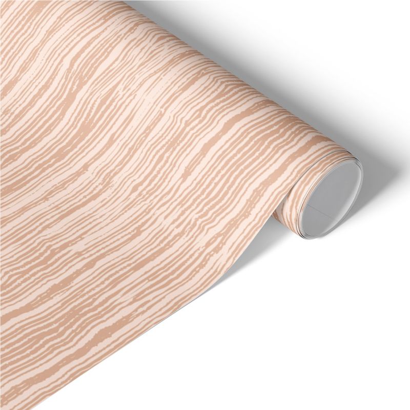 Samoprzylepna Okleina Meblowa Tulup 65x130 cm Drewniane linie Okleina Na Biurko I Regał 1 rol.