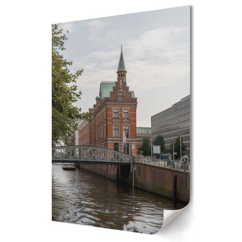 Plakat na ścianę Wallfluent Format A1 Miasto i rzeka Artysta Tesa 1 szt.