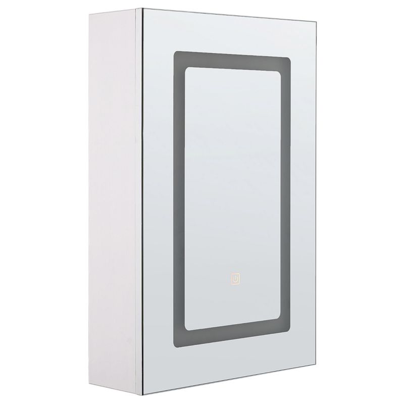 Szafka łazienkowa wisząca z lustrem LED Condor 40 cm 60 cm Biały 1 szt.