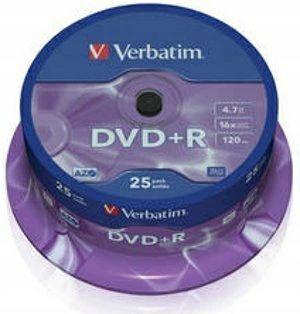 Verbatim DVD+R x16 4,7GB AZO c-25 43500 - Henryx24