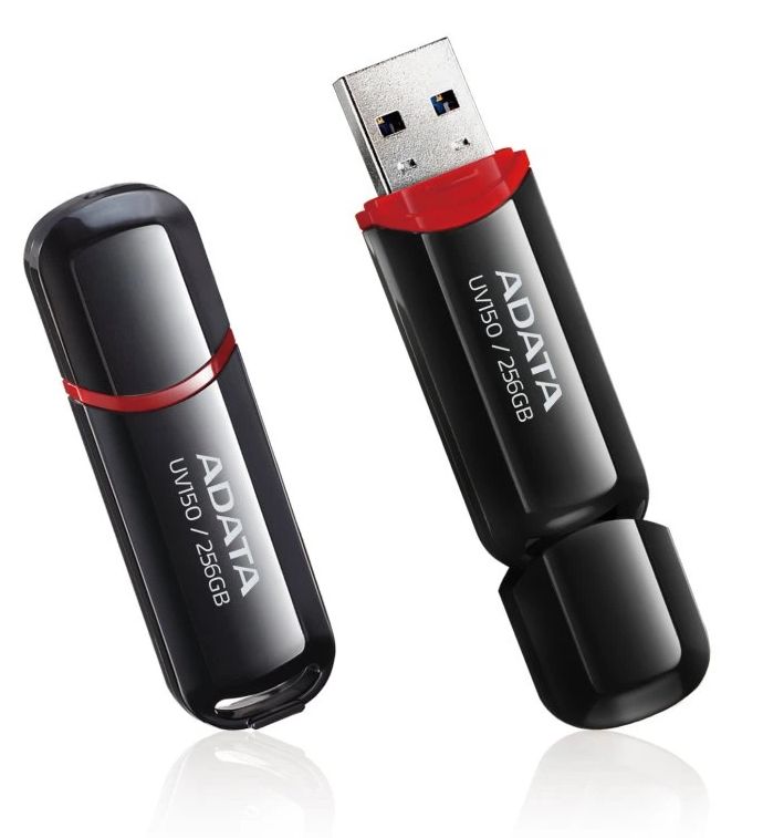 ADATA USB 3.0 Pendrive 256GB UV150 AUV150-256G-RBK - Henryx24