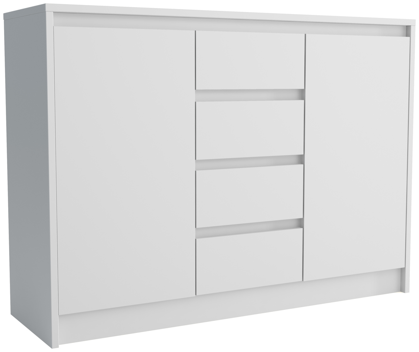 Biała nowoczesna komoda z szufladami 112,5 cm ARTEGO