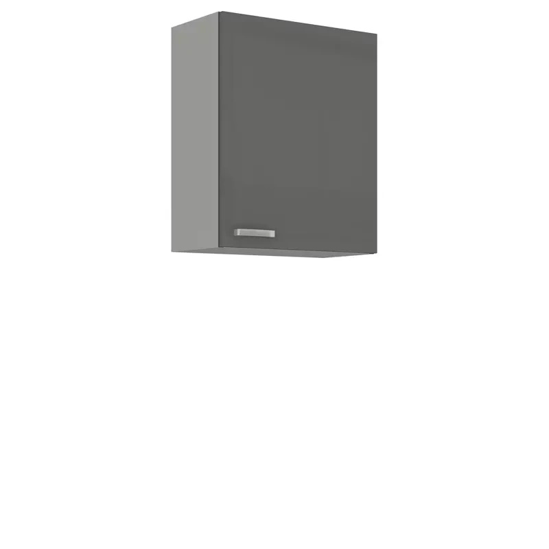 Szafka kuchenna wisząca szary połysk 60 cm SILVER