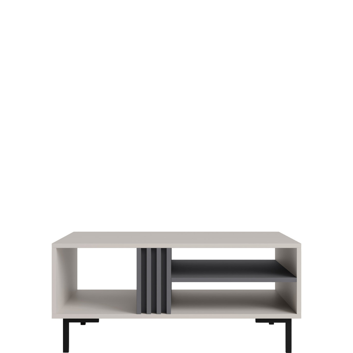 Nowoczesny stolik kawowy 70 cm z lamelami do salonu AGRA