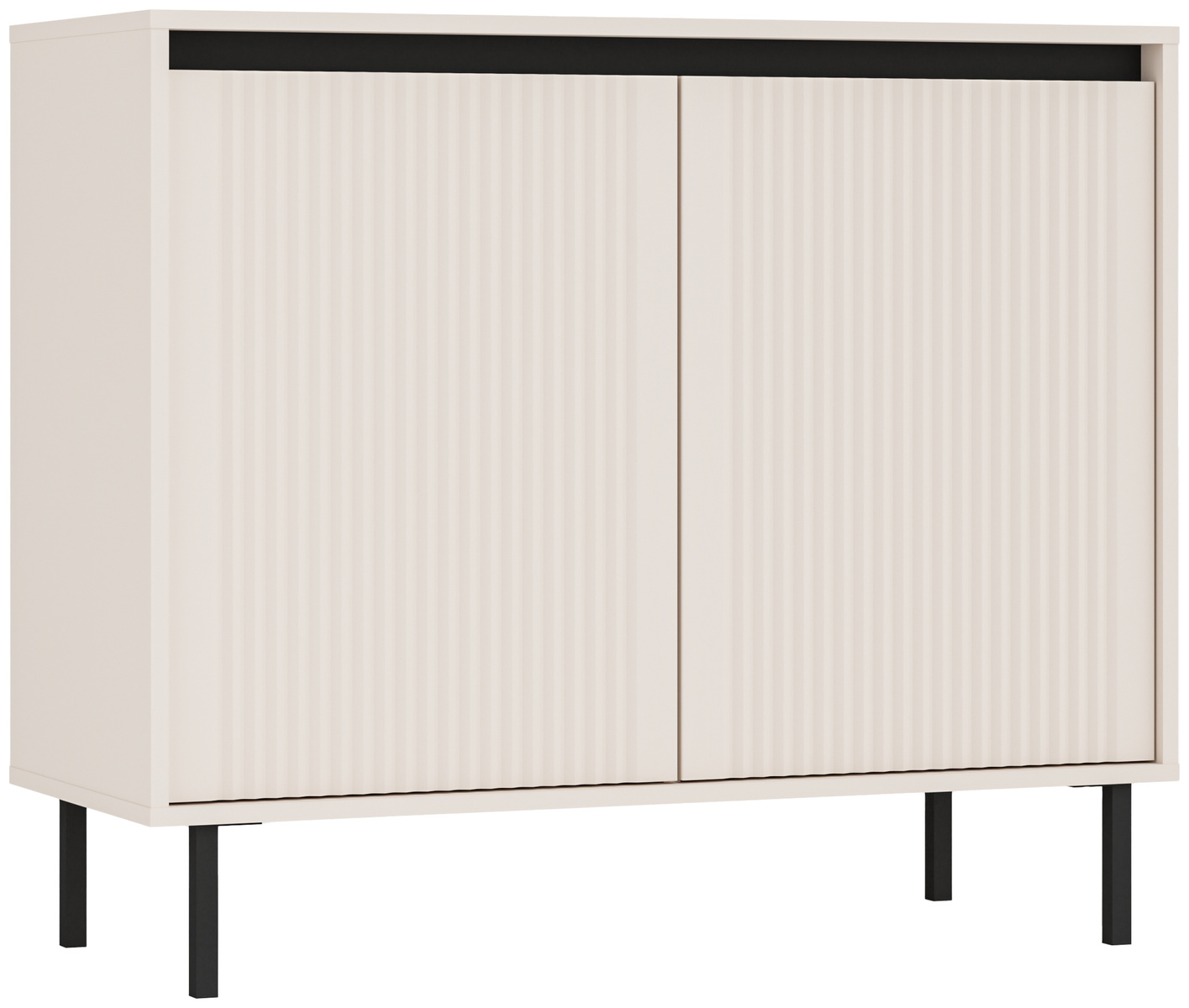 Dwudrzwiowa komoda do salonu z frezowanymi frontami 100 cm OMEGA