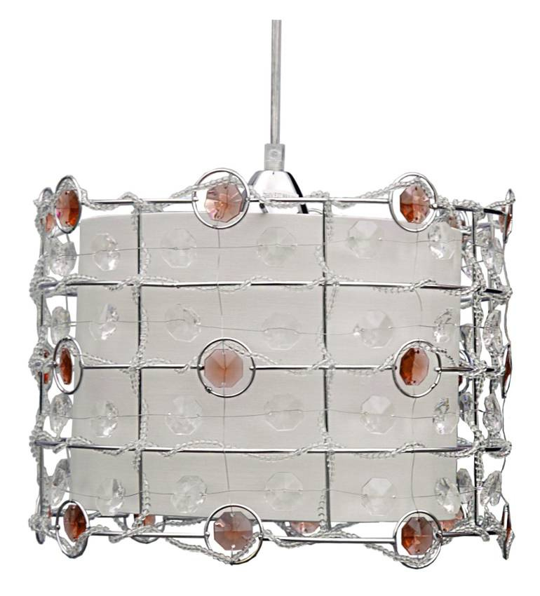 Pomarańczowa lampa wisząca sufitowa regulowana do salonu SENECA E27 metal