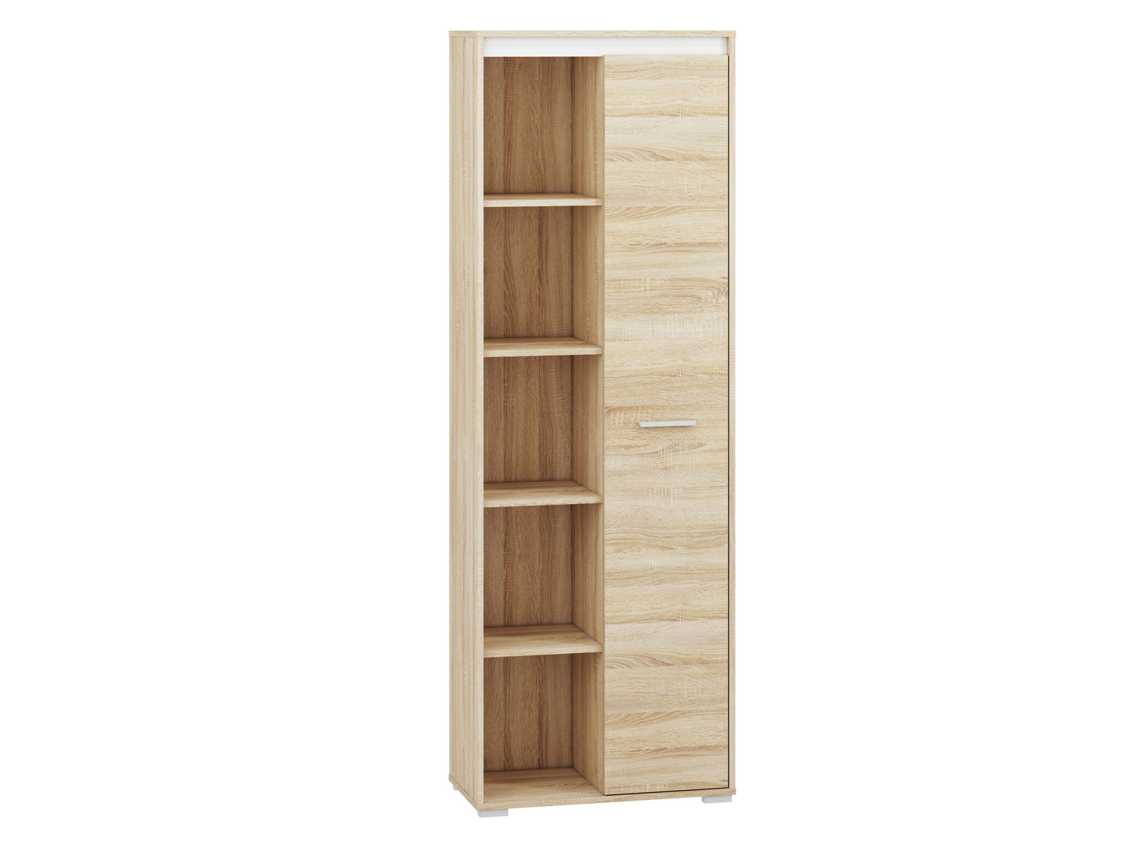 Nowoczesny półotwarty regał na książki 69 cm AVO