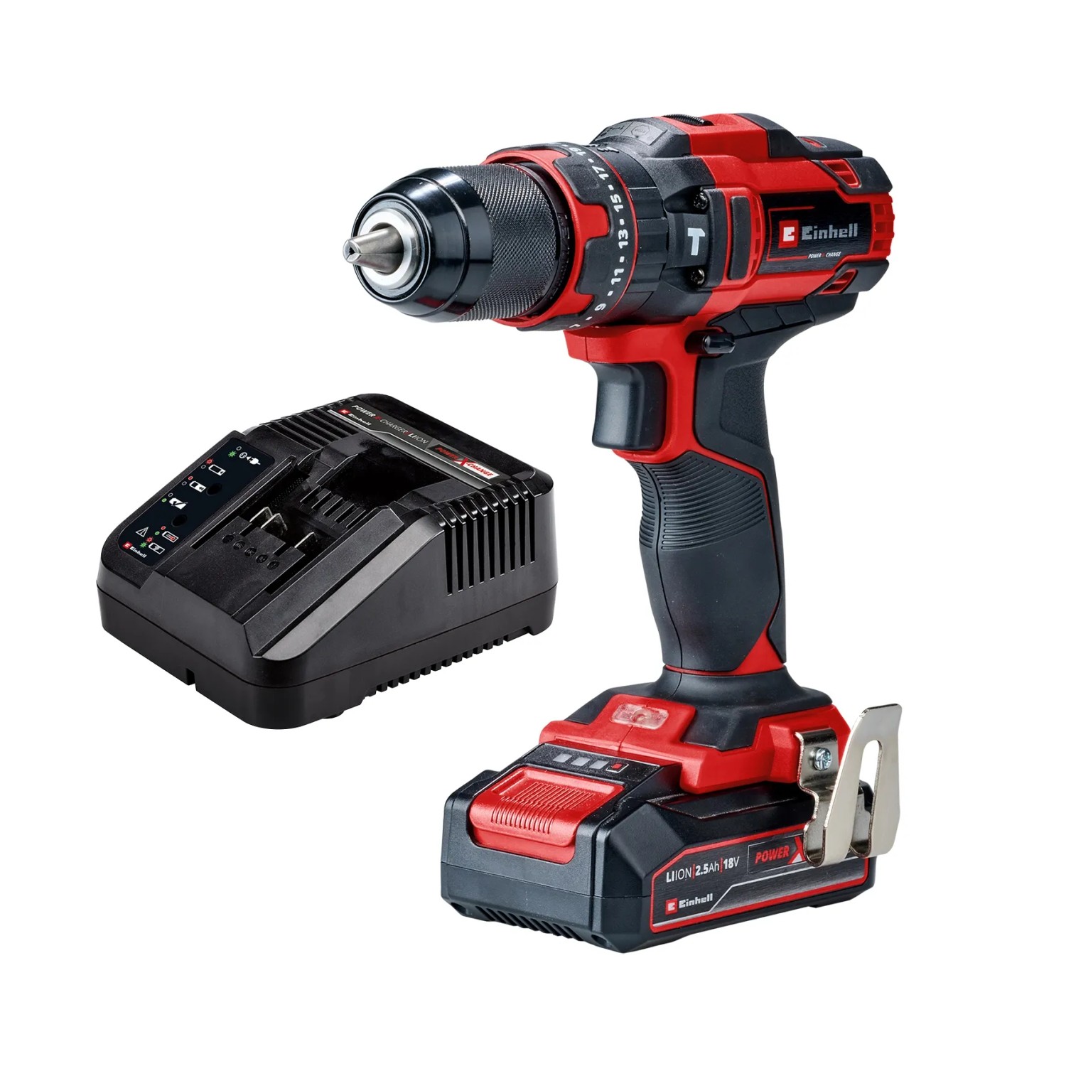 Einhell Wiertarko-wkrętarka udarowa TE-CD 18/44 Li-i 18V 2,5 Ah