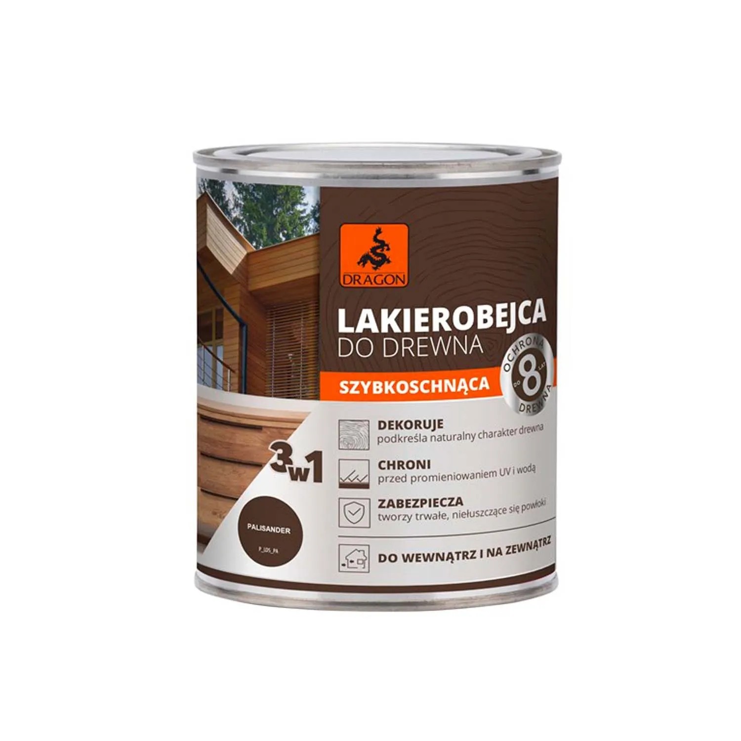Dragon Lakierobejca szybkoschnąca palisander 0,7l