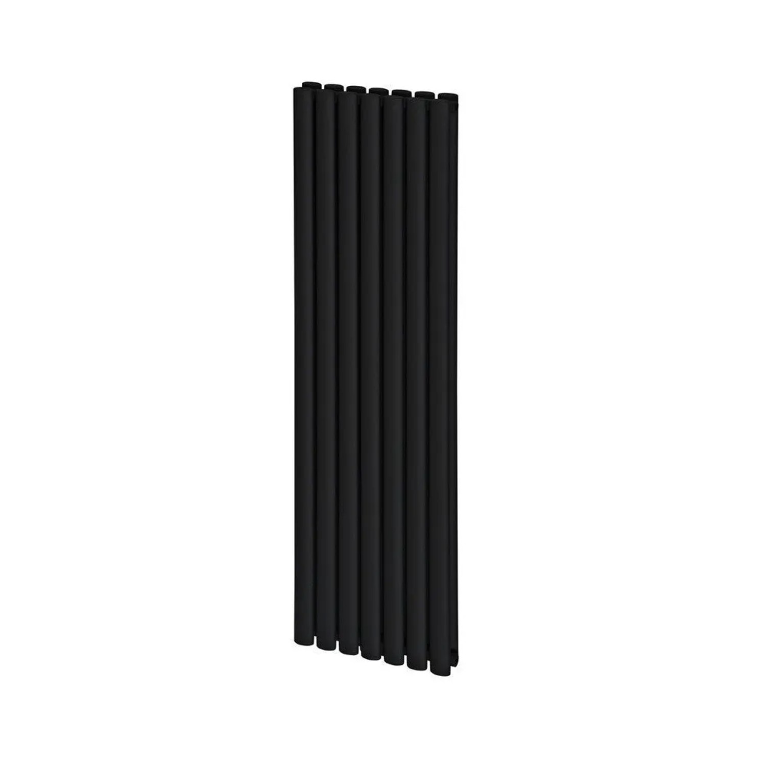 Luxrad Grzejnik OVAL podwójny 170 x 41 cm 1435W czarny