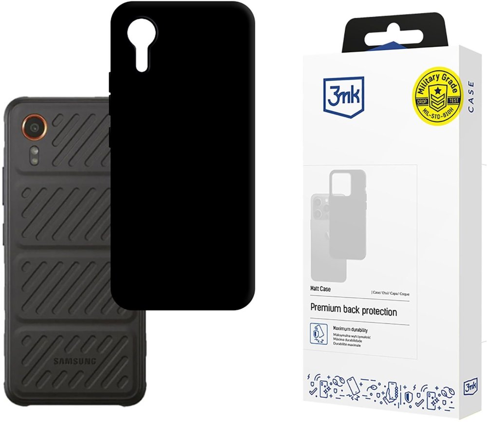 Etui na telefon 3mk Matt Case, do Samsung Galaxy XCover 7, czarny matowy