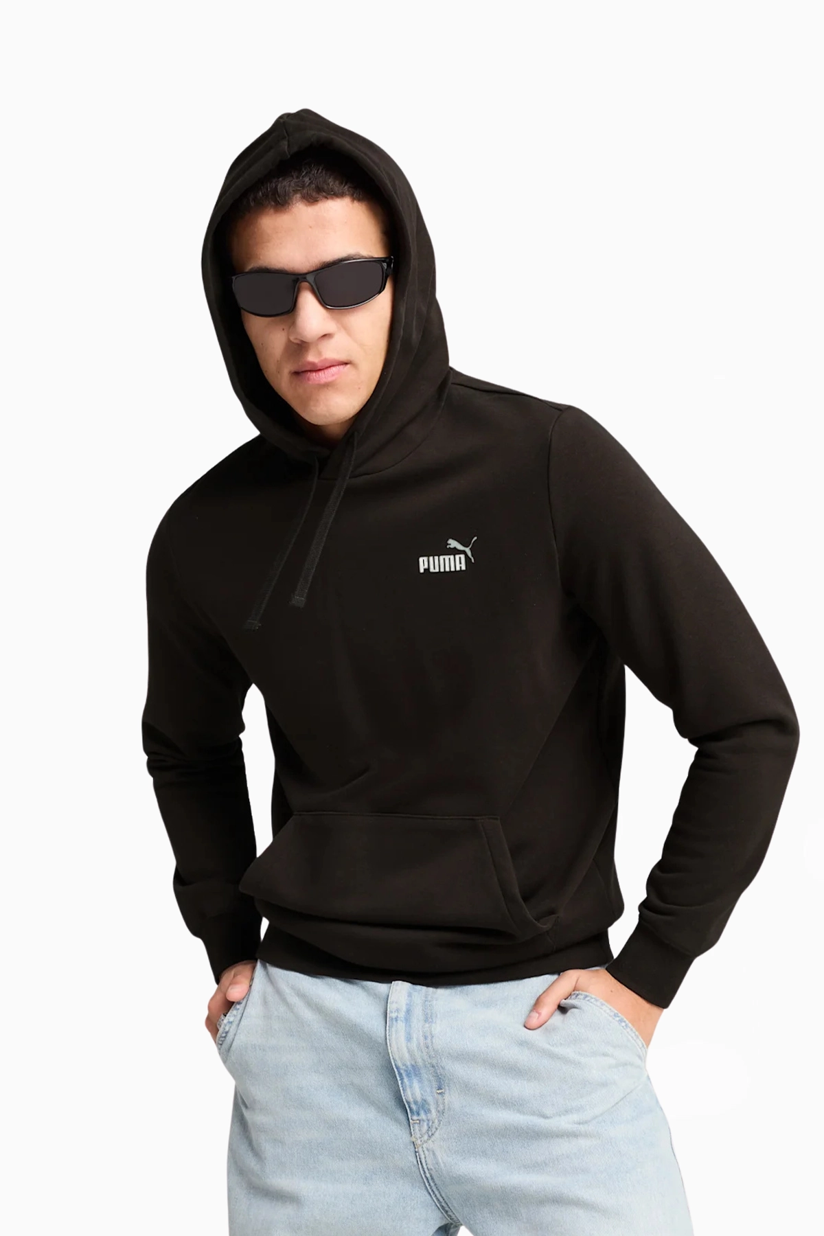 Bluza z kapturem Puma Essentials 2 Color No. 1 Logo - Czarny