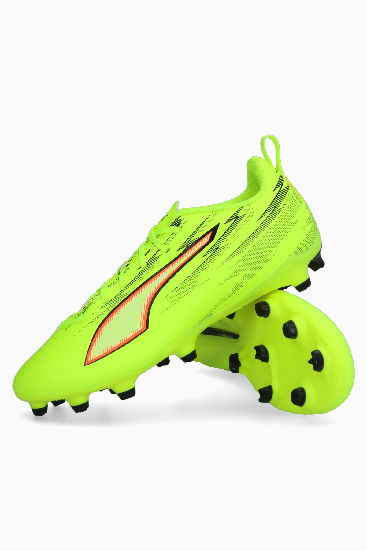 Korki Puma Ultra 6 Play FG/AG Junior - Limonkowy