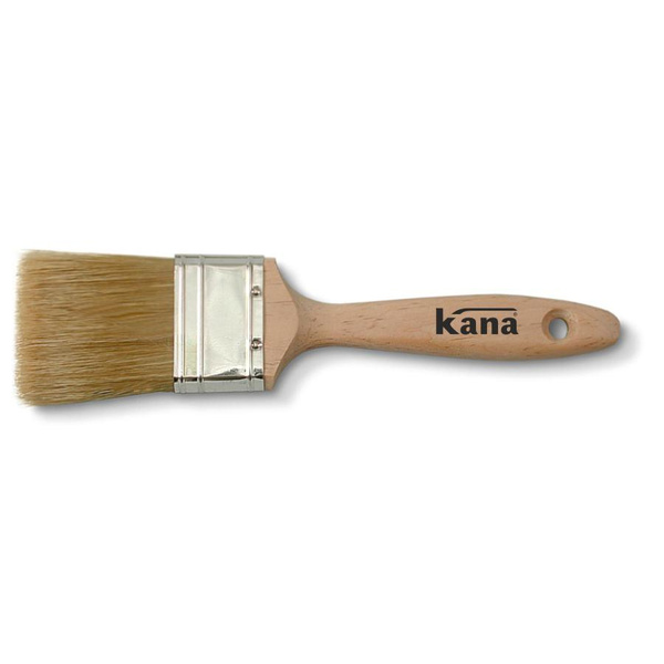 Pędzel płaski 40mm z drewnianym uchwytem Color Expert
