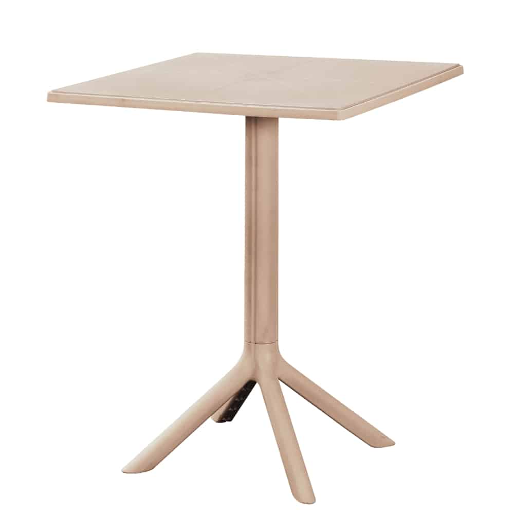 Stolik ogrodowy Solo PP stół zewnętrzny 60x60cm - beżowy