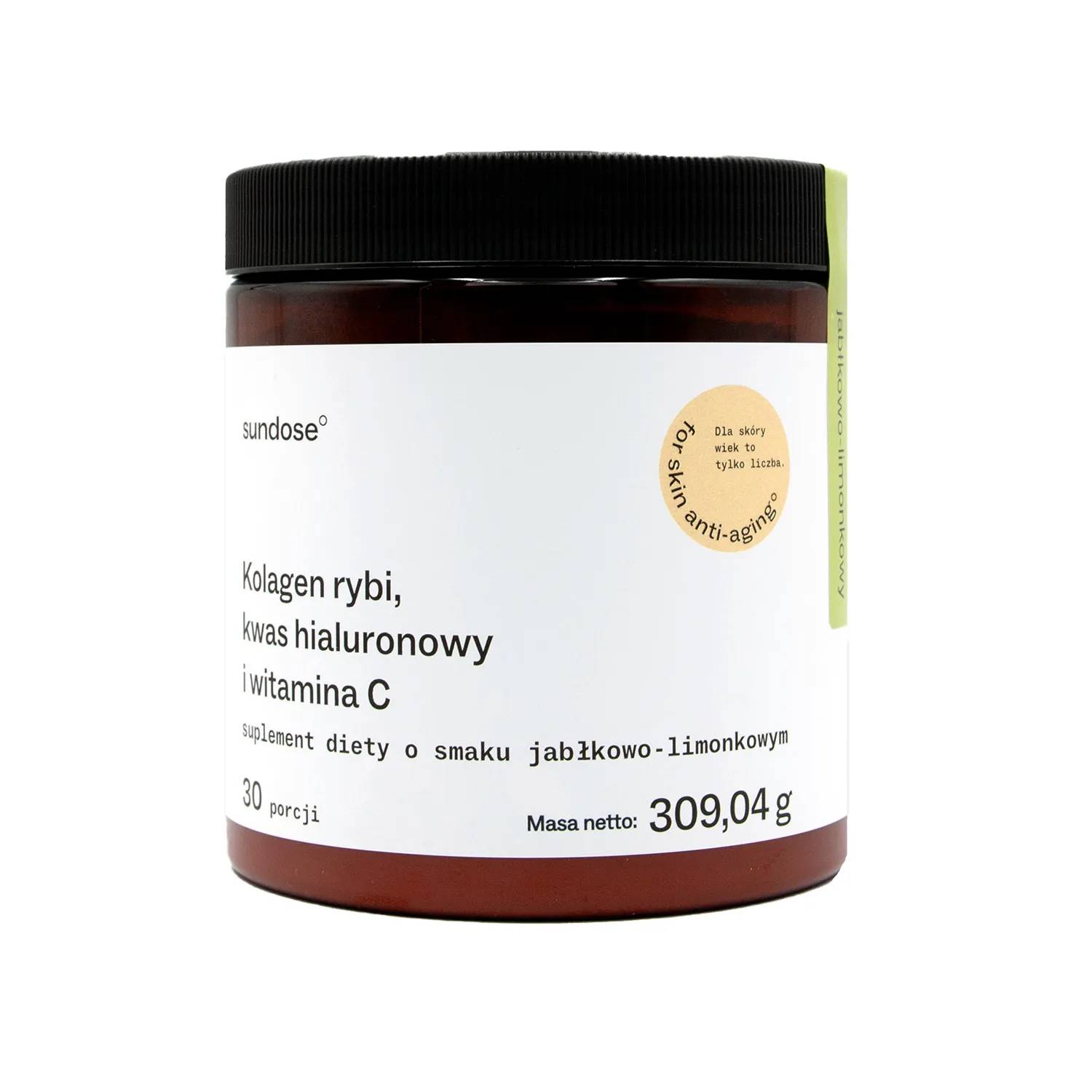 Sundose kolagen o smaku jabłko-limonka, 309 g