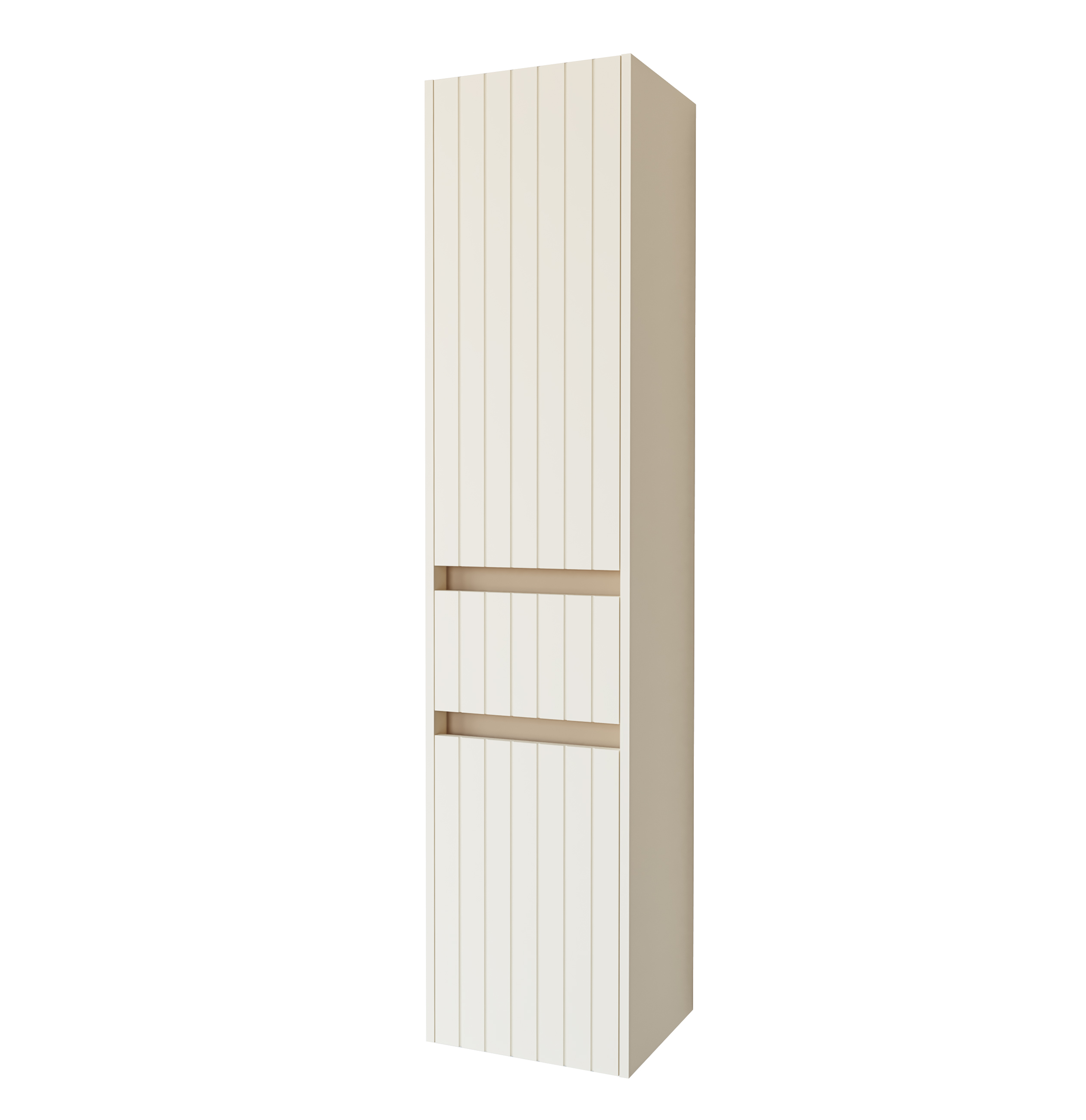 Uptrend Melito szafka 37,5x30x165 cm boczna wisząca almond mat 002-SW38-02