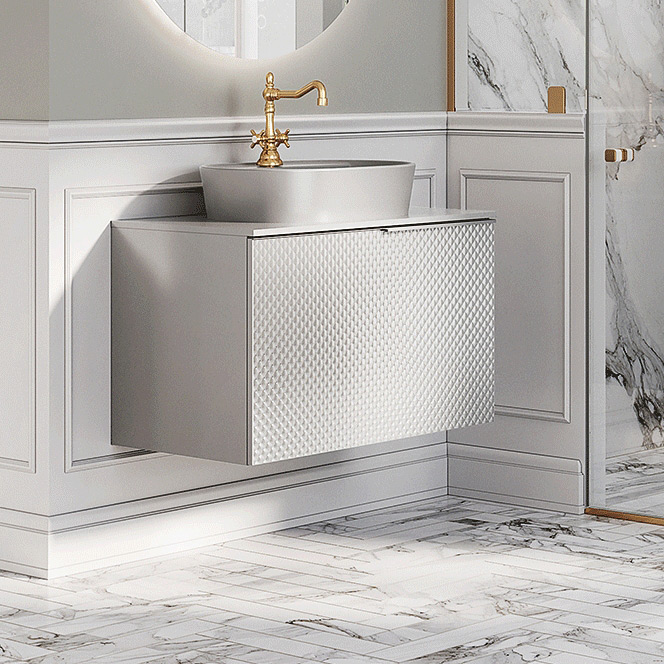 Elita Glam szafka 122x47,1x54 cm podumywalkowa wisząca white matt RE011200165290