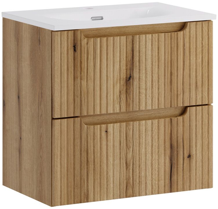 Zestaw Comad Nova Coast Evoke szafka 60 cm podumywalkowa wisząca z umywalką Sky dąb SET-NOCE 60CM S SKY 3 - Wysyłka w 24h