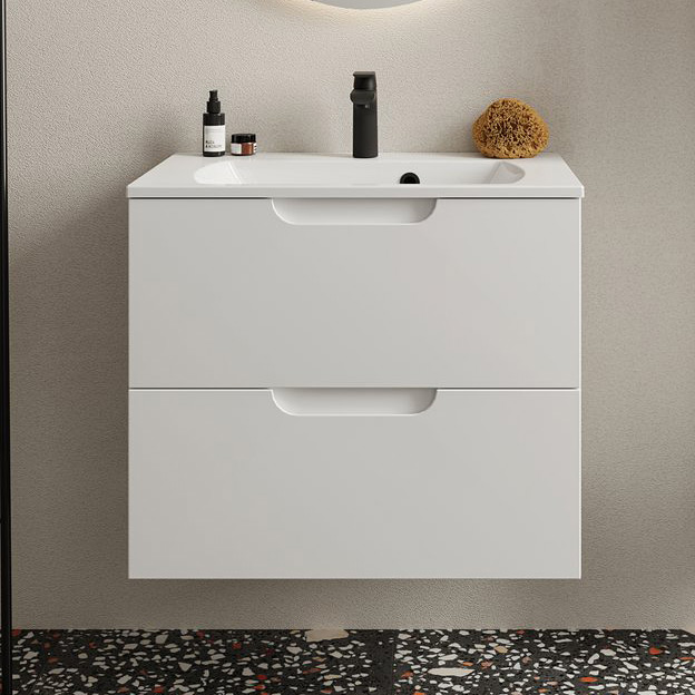 Ravak SD Classic II szafka 80 cm podumywalkowa wisząca biały połysk X000001480