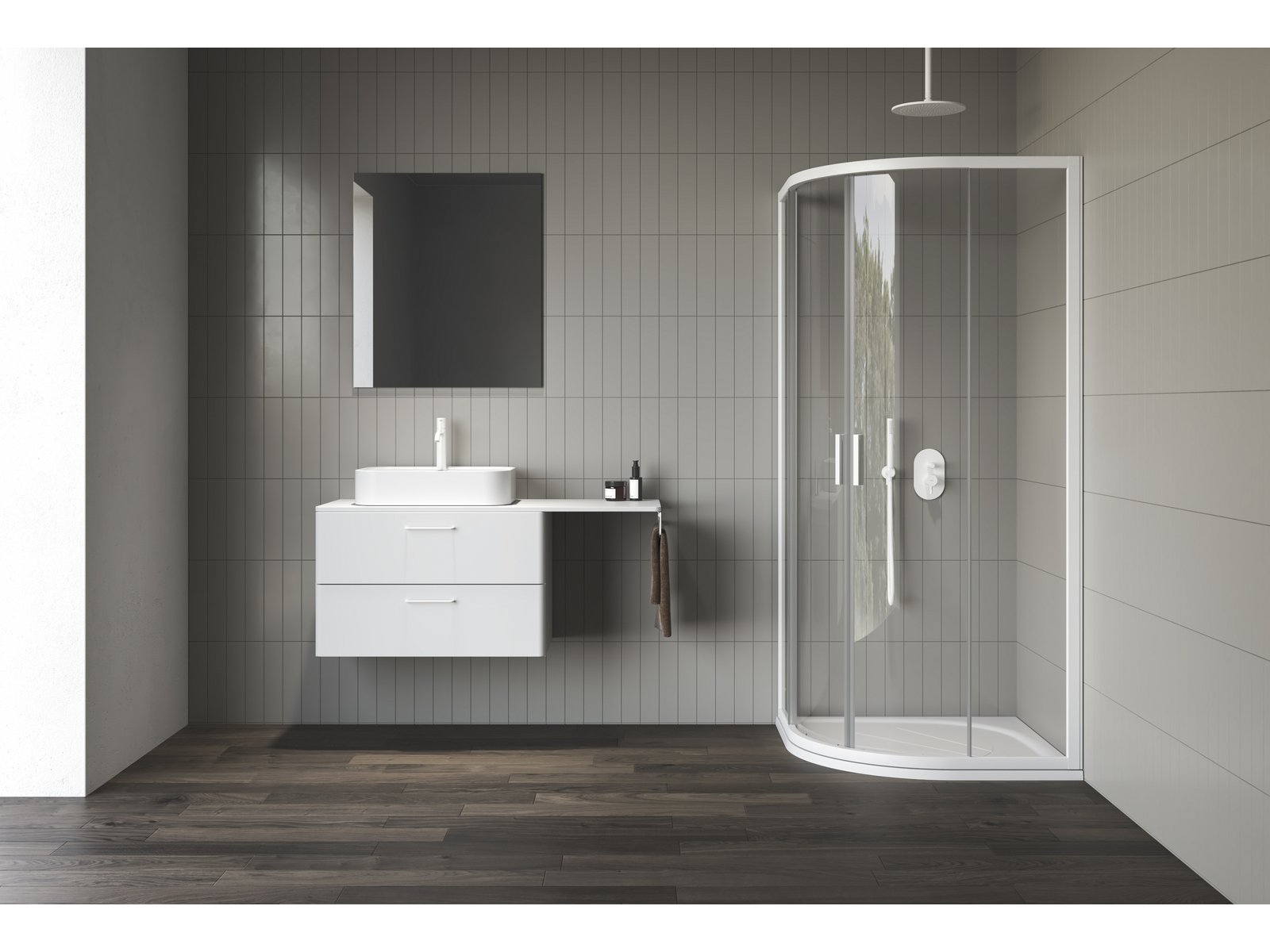 Ravak Balance szafka podumywalkowa 80x46,5x50 cm wisząca biała X000001815