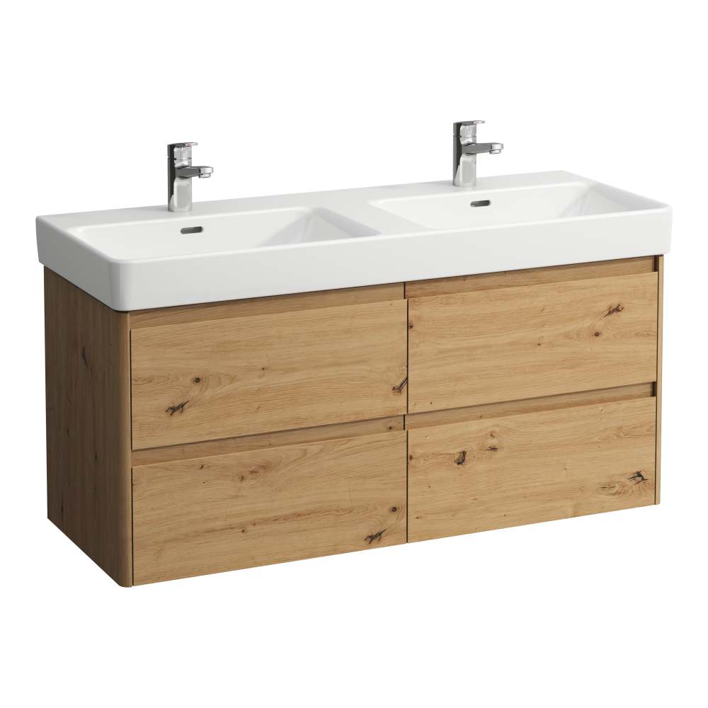 Laufen Base 2.0 szafka 117x44,5x51,5 cm podumywalkowa wisząca dąb H4113241082671
