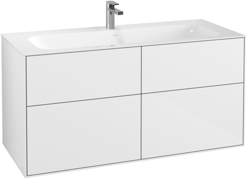 Villeroy & Boch Finion szafka 119,6 podumywalkowa wisząca Glossy White Lacquer F05000GF