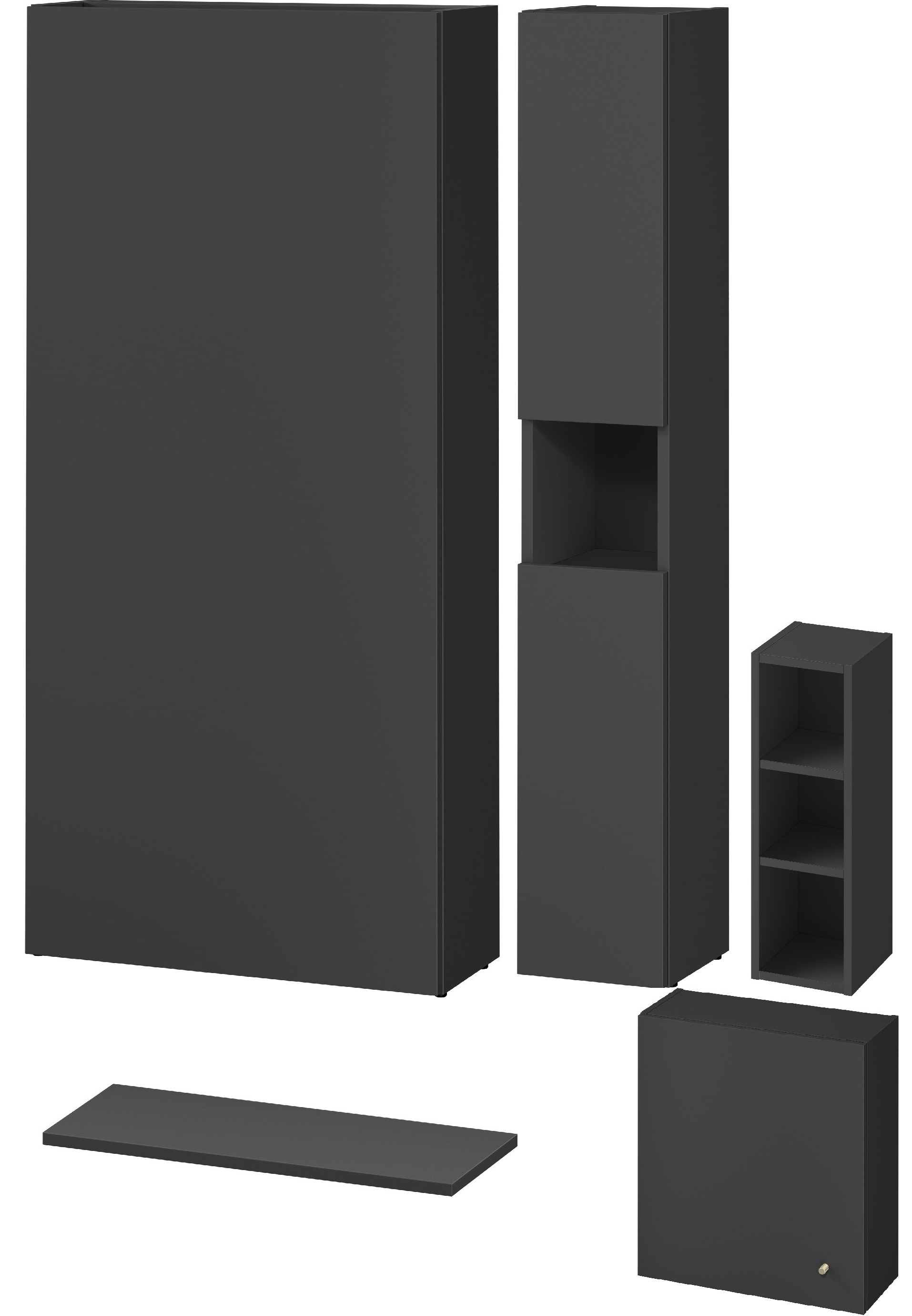 Cersanit Larga zestaw do zabudowy stelaża podtynkowego szafka 56 cm, szafka boczna stojąca 20 cm, szafka boczna wisząca 20 cm, szafka ...