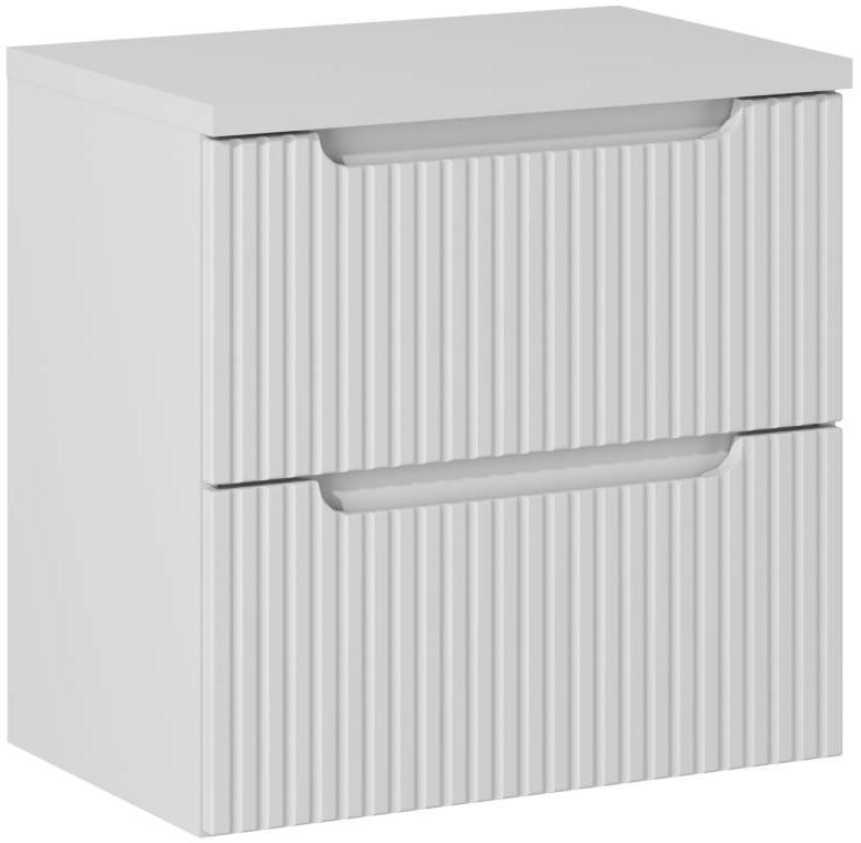 Zestaw Comad Nova White szafka z blatem 60 cm wisząca biały SET-NOW B WHITE 60CM S - Wysyłka w 24h