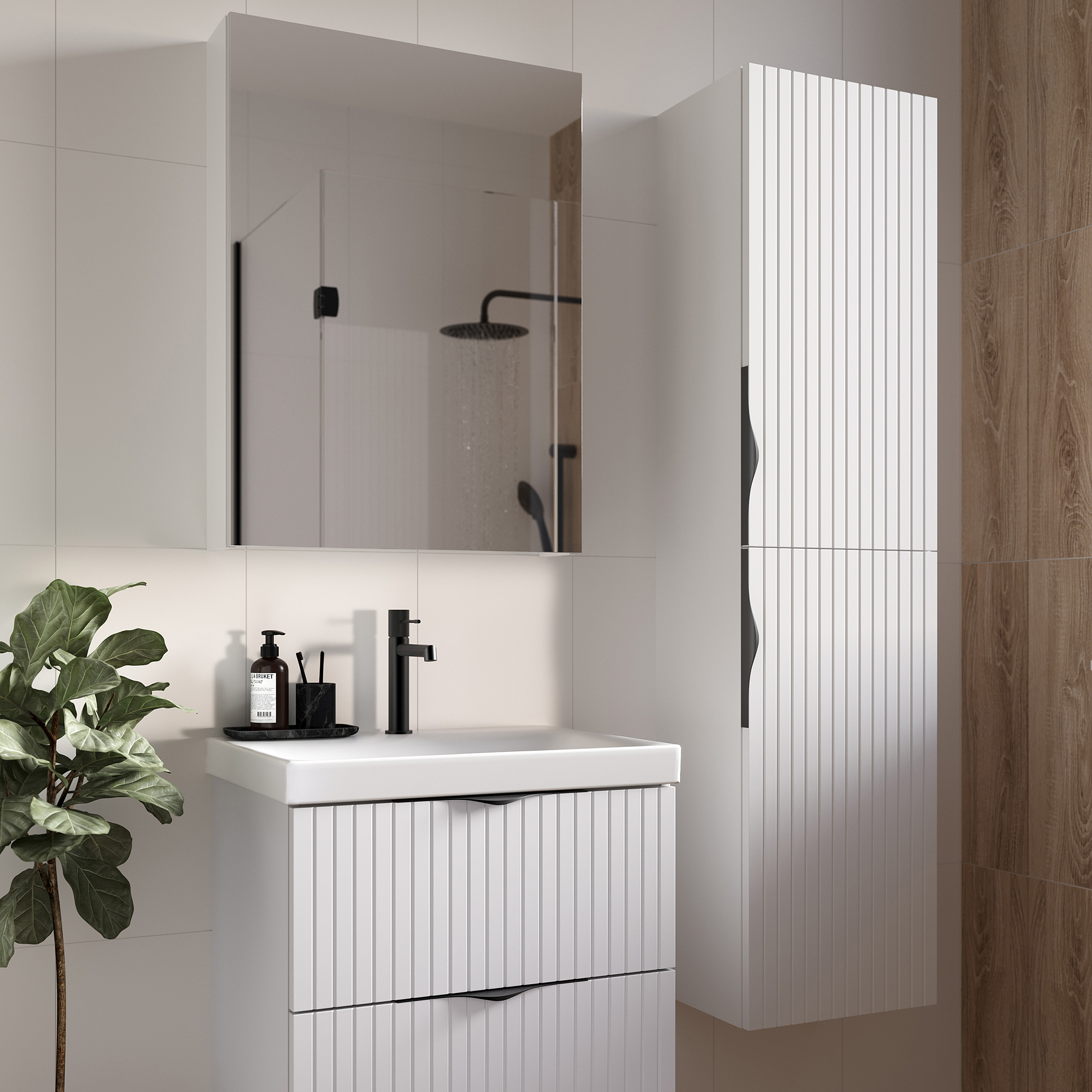 Cersanit Tirso szafka 40x30x160 cm boczna wisząca biała S1015-010 - Wysyłka w 24h