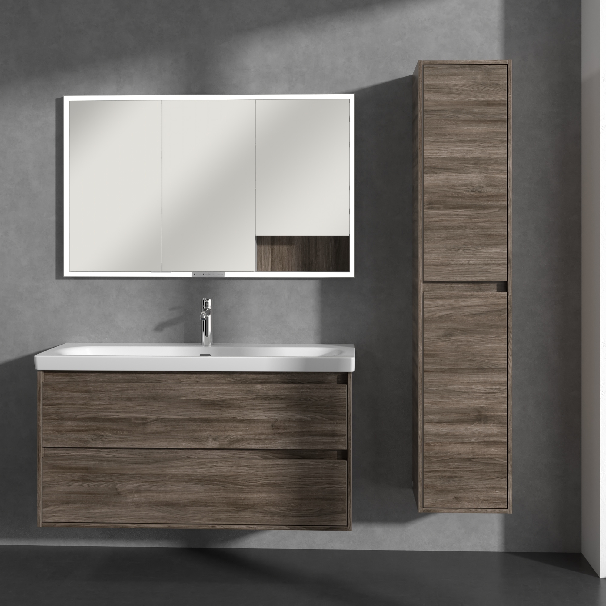 Villeroy & Boch Skyla szafka 35x34,8x170 cm boczna wisząca prawa Stone Oak C80101RK