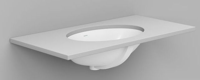 Ceramica Dolomite Agordo umywalka 58x42 cm owalna podblatowa biała D320101
