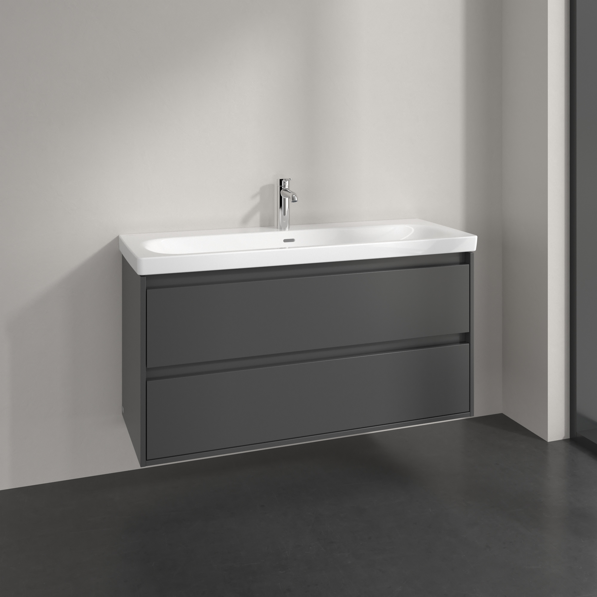 Villeroy & Boch Skyla szafka 117,2x43,9x59,6 cm podumywalkowa wisząca Graphite C80000VR