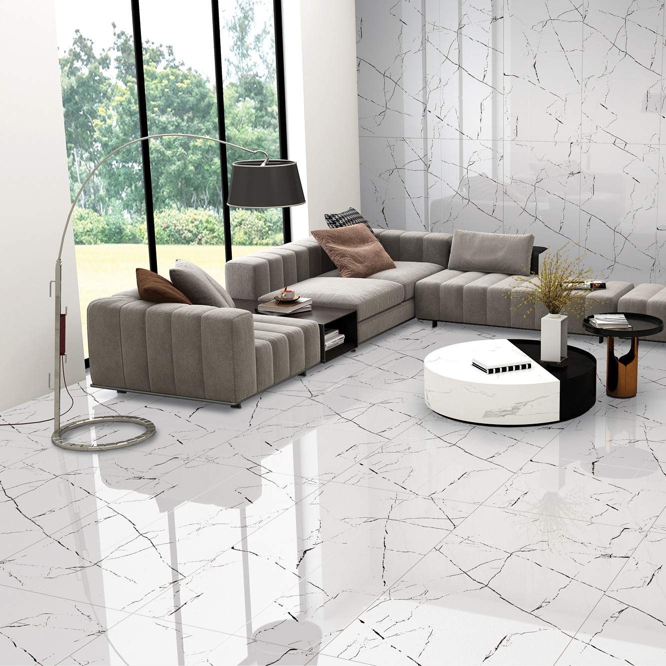 Egen Alaska White płytka ścienno-podłogowa 60x120 cm