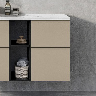 Elita Look szafka 40x44,9x63,5 cm boczna wisząca fume matt RE080401027020