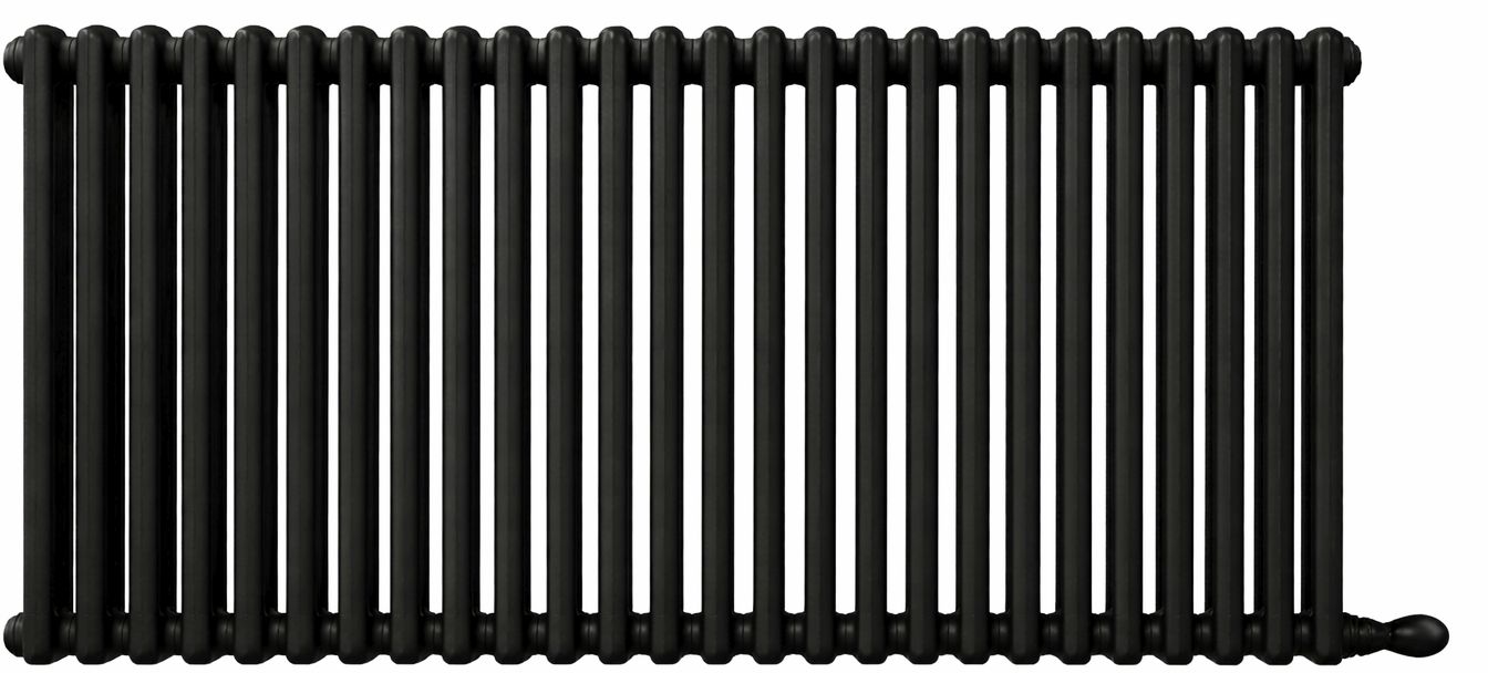 Irsap Tesi 4 grzejnik pokojowy 56,5x108 cm podłączenie boczne czarny IRS-TES-4056-24-K1-B