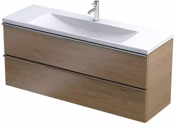 Oristo Etna szafka 119,6x38x50 cm podumywalkowa wisząca dąb kamienny OR52C-SD2S-120-78