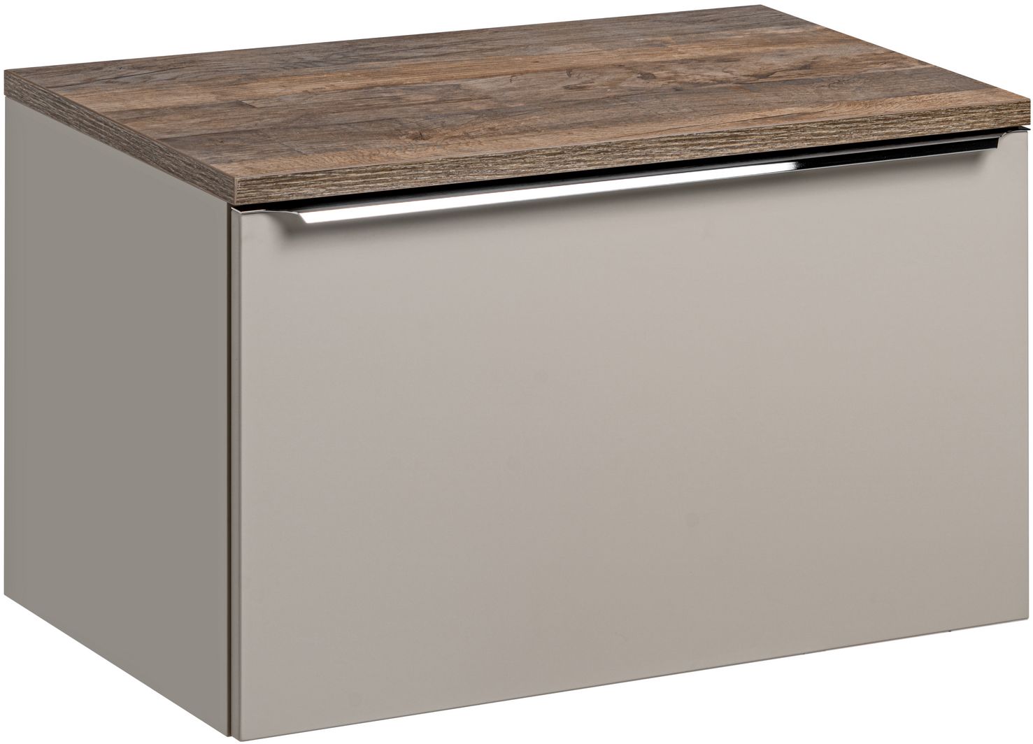 Zestaw Comad Santa Fe Taupe szafka 80x45,6x46 cm podumywalkowa wisząca z blatem beżowa SET-SFT B 80CM