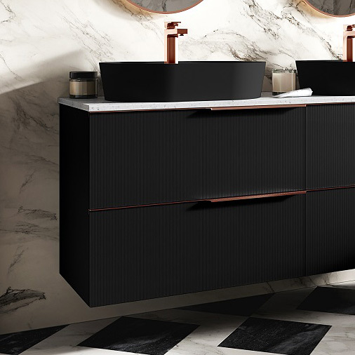 Elita Soho szafka 60x45,3x63,5 cm podumywalkowa wisząca black matt RE010604047160