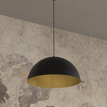Milagro Beta lampa wisząca 1x60W czarny/złoty MLP7973