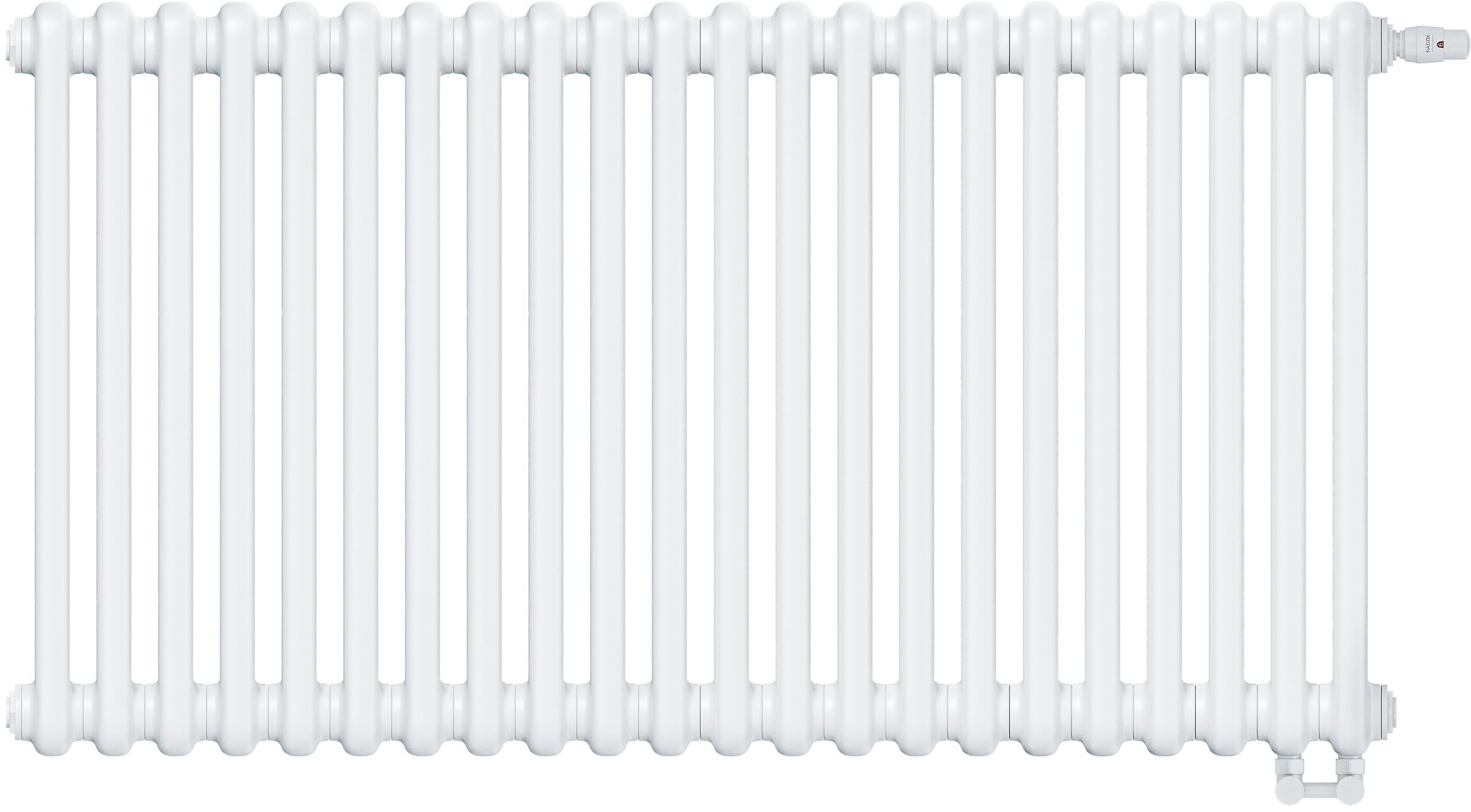 Irsap Tesi 2 grzejnik pokojowy 56,5x99 cm podłączenie dolne biały IRS-TES-2056-22-B25